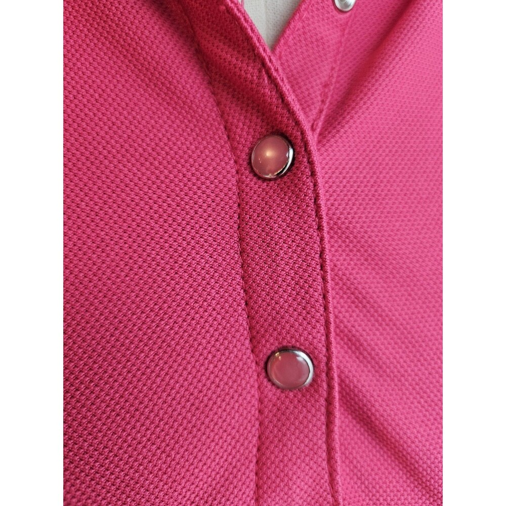 Izod Lacoste Sleeveless Polo Shirt Size S Pink  Longer Length - Picture 6 of 11